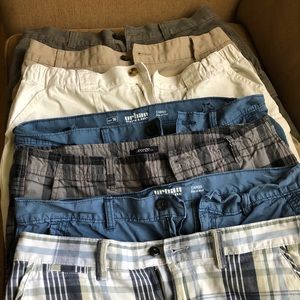 Lot of 7 pair mens shorts sz 36 cargo